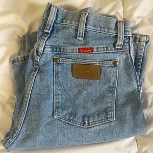 vintage wrangler straight cut jeans